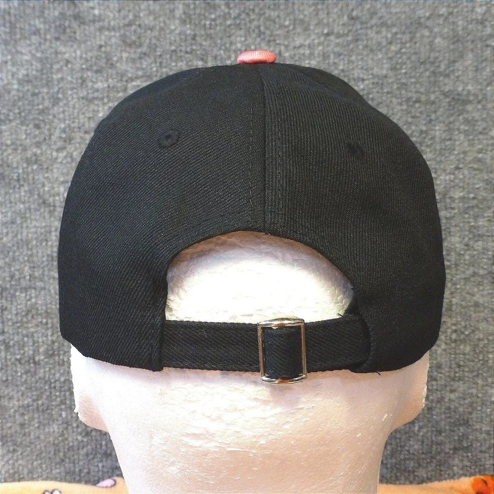 Cayler & Sons The Munchies Black Baseball Cap Donut Bite Brim Adjustable Hat